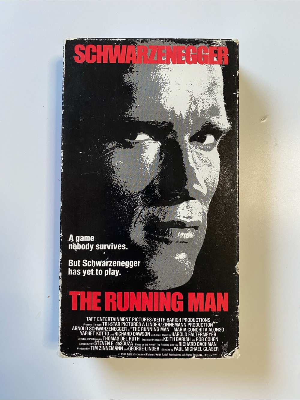 The Running Man (VHS, 1987) Arnold Schwarzenegger
